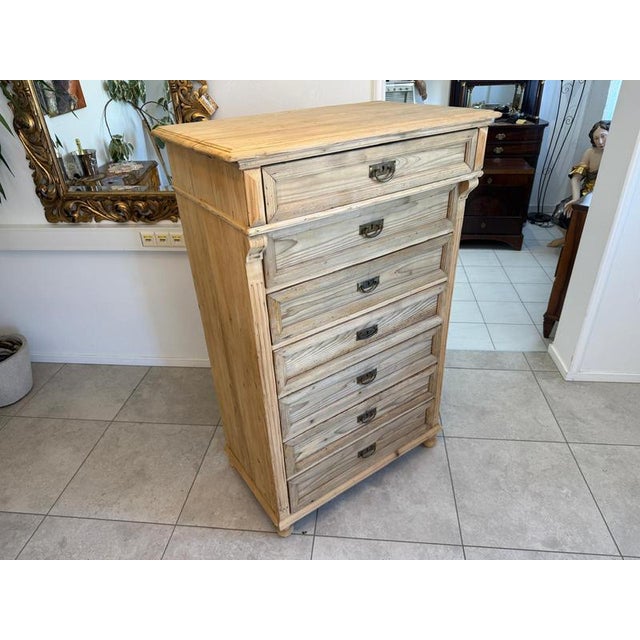 Original Gründerzeit 7-Piece Shop Chest/Weekly Chest D2642 For Sale - Image 5 of 12