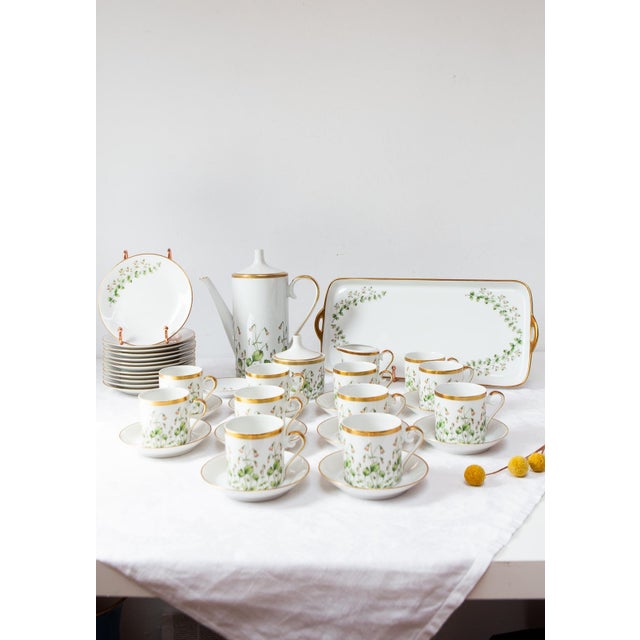 Linnaea Borealis Porcelain Coffee Set from Hackefors, 1970, Set of 38 For Sale - Image 11 of 11