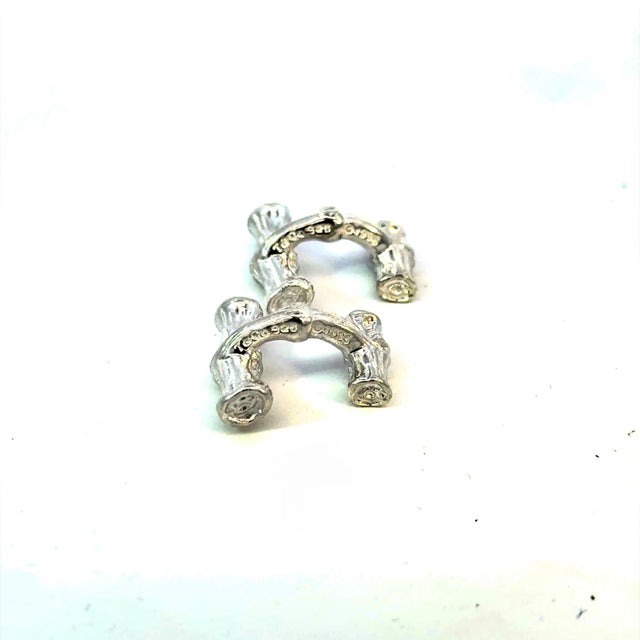 Tiffany & Co Bamboo Cufflinks Sterling Silver 10 Grams Estate For Sale - Image 9 of 12