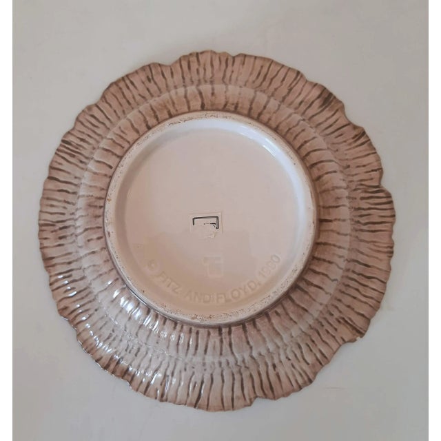 Fitz and Floyd Fitz & Floyd Berry Twig Majolica Bowl Christmas For Sale - Image 4 of 5