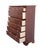 Brown Stanley Furniture Solid Cherry Early American Traditional 54" 18-Drawer Master Chest / Triple "Chesser" 589-13-13 For Sale - Image 8 of 14