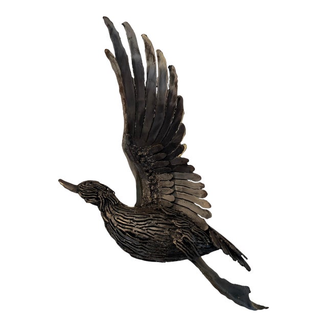 French Jacques Lerebourg 1979 Duck Sculpture For Sale