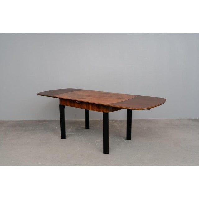 Art Deco Dining Table in Walnut, 1930s For Sale - Image 16 of 18