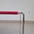 Bauhaus Chrome and Red Metal Side Table in the style of Marcel Breuer, 1980s For Sale - Image 6 of 9