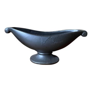 Vintage Matte Black McCoy Planter For Sale
