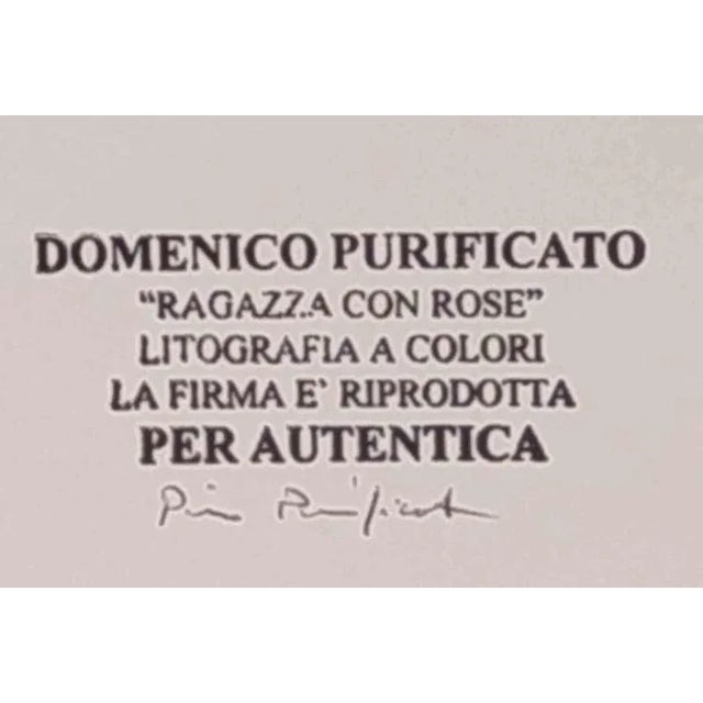 Lithograph made on zinc plate on Magnani-Pescia paper 310 gr/m2, paper size 50cm x 70cm, work size 40cmx52cm . Domenico...