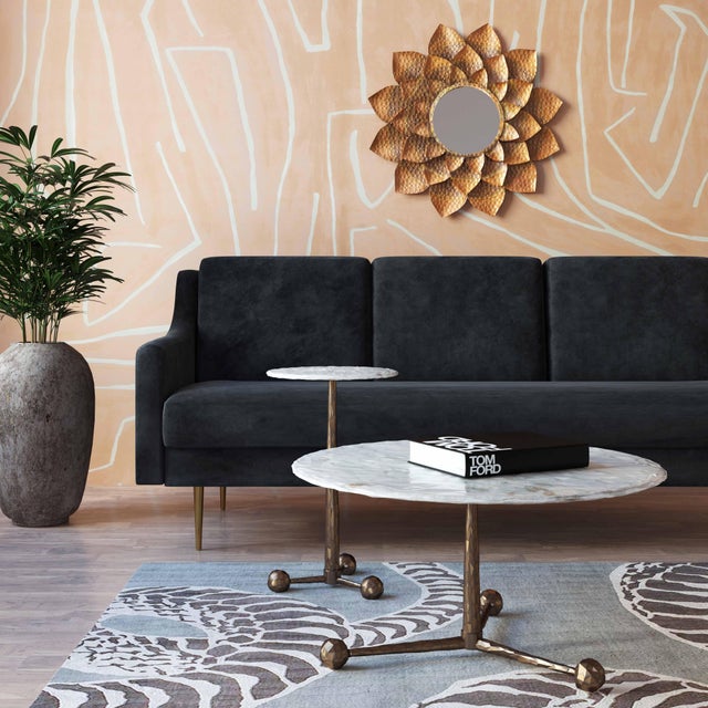 Orbital White Marble Cocktail Table For Sale In Los Angeles - Image 6 of 6