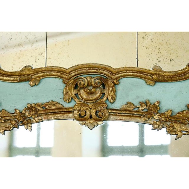 Wood Large Transition Wooden Mirror, 18th Century For Sale - Image 7 of 15