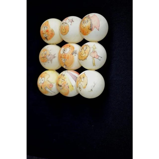 1970s 1970s "Many Faces" Mixed-Media Sculptures by Roger Coast - Set of 9 For Sale - Image 5 of 6