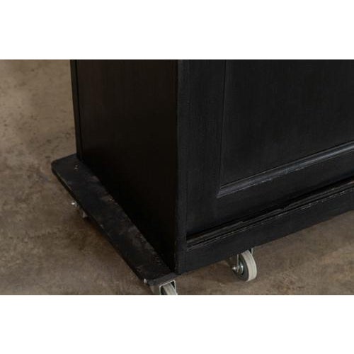 Large 19th Century English Ebonised Mahogany Dresser Base, 1890s For Sale - Image 15 of 18