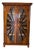 Biedermeier Sun-Shaped Display Cabinet in Walnut For Sale