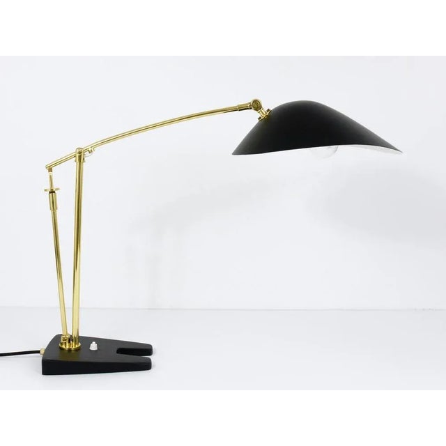 Mid-Century Brass Table Lamp by Angelo Lelli, Italy, 1950s For Sale - Image 10 of 12