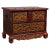 Antique Madura Hand Carved Wooden Blanket Chest with Red, Brown and Gilt Accents For Sale - Image 13 of 13