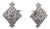 Rhinestone Clip-on Earrings by La Rea For Sale