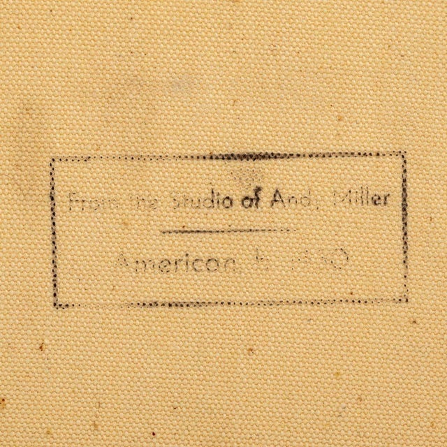 Late 20th Century Andy Miller Abstract Composition Oil on Canvas For Sale - Image 5 of 5