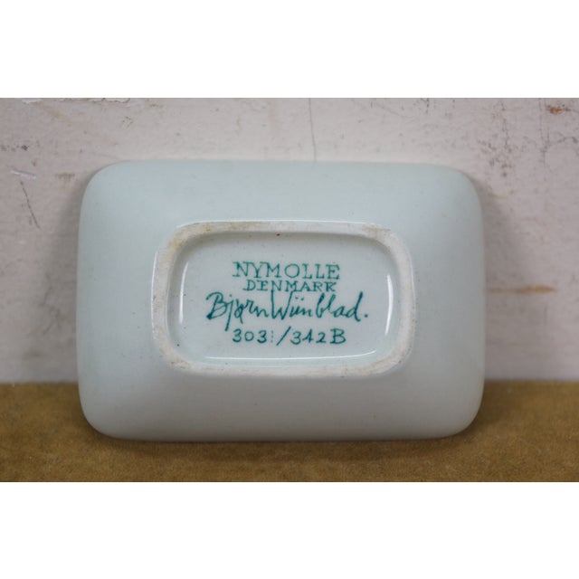 Dark Green Late 20th Century 4 Danish Nymolle Bjorn Wiinblad Picnic in Denmark Salt Bone Trinket Dishes Compotes For Sale - Image 8 of 16
