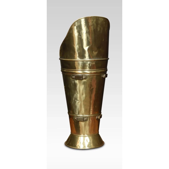 Metal 19th Century Brass Umbrella Stand For Sale - Image 7 of 8