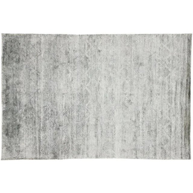 Transitional Gray Area Rug- 6′1″ × 9′2″ For Sale - Image 11 of 11