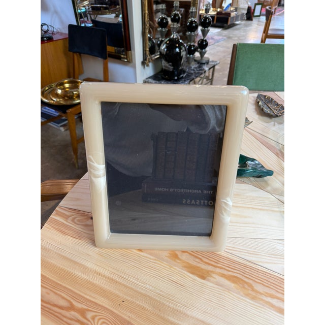 1970s Italian Lucite Photo Frame For Sale - Image 5 of 6