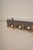 Antique Victorian Coat Rack with Cast Brass and Ceramic Hooks, 1880 For Sale - Image 3 of 16