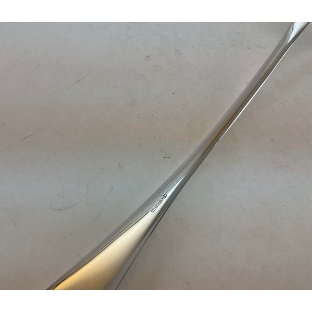 1980s Silver Soup Ladle, Rattail . For Sale - Image 11 of 12