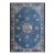 Extraordinary Blue Color With Delicate Flower Design Antique Chinese Peking Rug For Sale