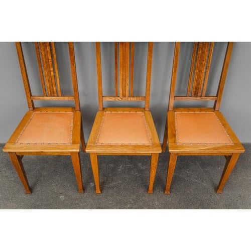 Art Nouveau Chairs in Oak, Set of 4 For Sale - Image 18 of 18