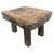 Rustic two inch thick top stool or side table. Circa 1950. This side table or stool was hand made in the spirit of Wabi-...