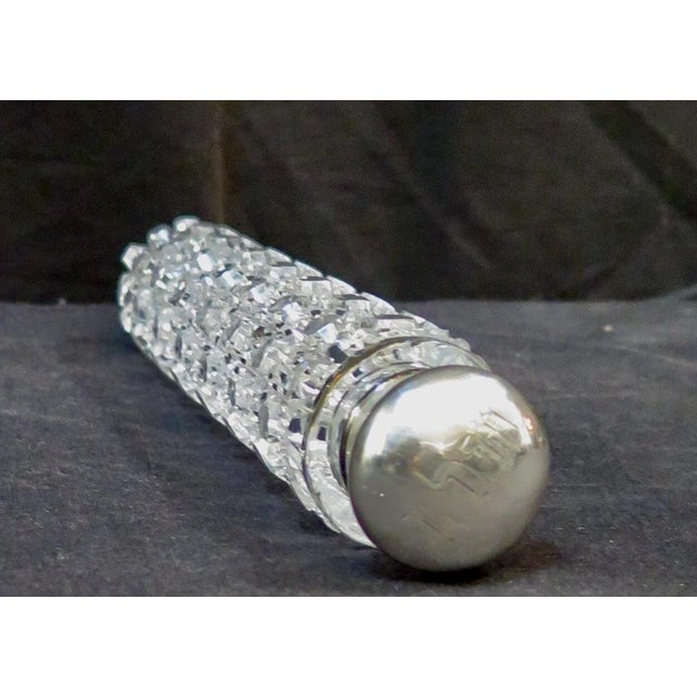 Metal 19th Century Crystal/Sterling Reclining Cologne Bottle For Sale - Image 7 of 9