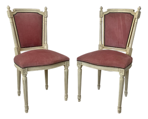 Louis XVI Style Side Chairs, Set of 2
