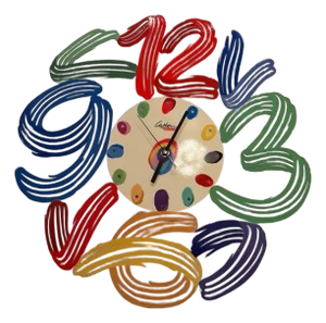 David Gerstein Art Time Laser Cut Metal Decorative Wall Clock