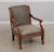 French Louis XVI Carved Leather Arm Chair For Sale - Image 4 of 17
