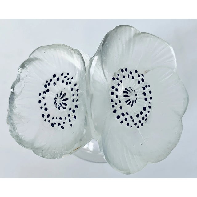 René Lalique Rare 1929 Lalique ‘Les Anénomes’ Crystal Perfume Bottle Designed for Forvil-Perfume-5, Signed and Numbered For Sale - Image 4 of 12