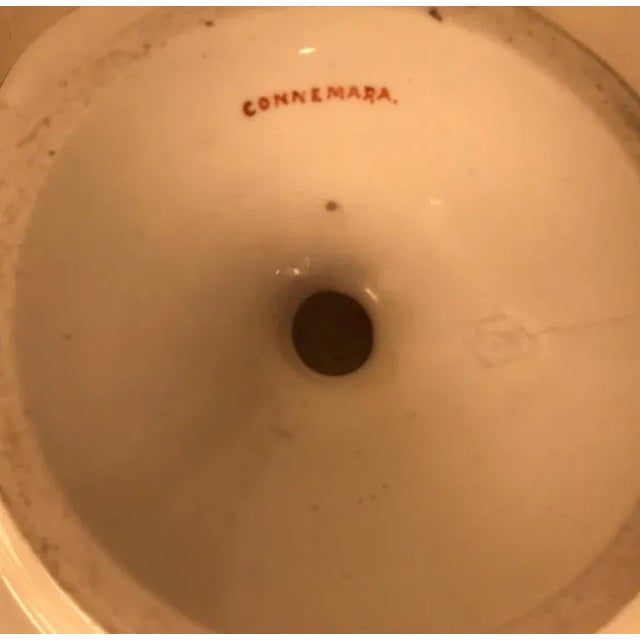 Pair of 19th Century Antique English Hand Painted Porcelain Compotes For Sale - Image 10 of 13