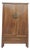 Antique Square-Corner Elm Armoire For Sale