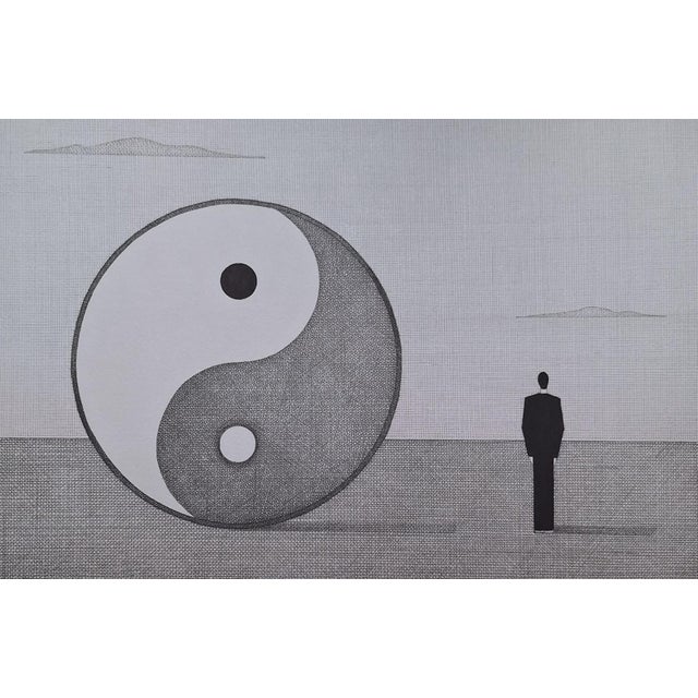 Joanna Wiszniewska Domańska, Harmony of Opposites, Yin-Yang, 2024, Etching & Paper For Sale - Image 6 of 6