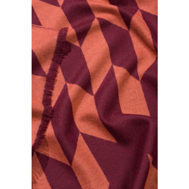 Contemporary Burnt Leaves Deep Splendor Blanket by Catharina Mende For Sale - Image 3 of 5