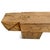 Brown Old Rustic Teak Wood X Beam Bench For Sale - Image 8 of 9