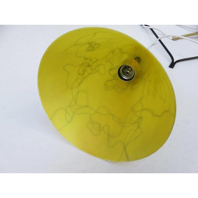Yellow & Beige Fiberglass Shades Pendant, 1950s For Sale - Image 13 of 14