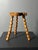 Mid-Century Brutalist French Artisanal Handmade Wood Turned Tripod Stool, 1960s For Sale - Image 9 of 17