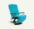 Chaise Longue Italian production 1970s. Painted metal and padded fabric. Good condition.