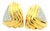 Vintage Italian 18k Gold & 3 Carat Diamond Sculptural Clip-on Earrings, Pair For Sale