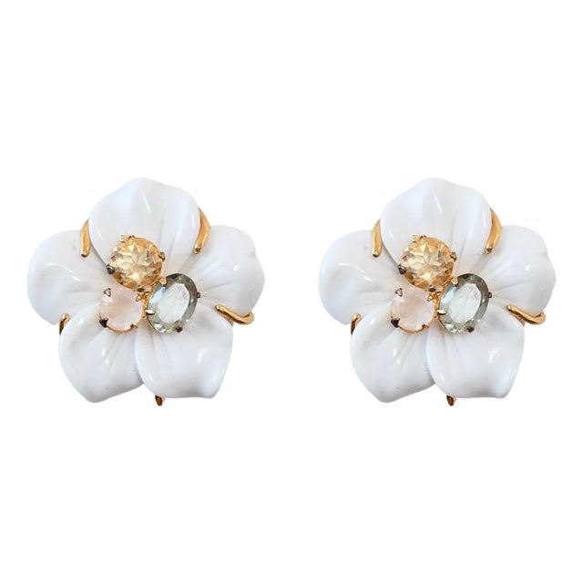 Lilly Studs, Pink, Pierced For Sale