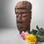 Brown Brutalist Folk Art Wooden Mingei Head, Japan, 1930s For Sale - Image 8 of 14