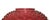 Victorian Antique Victorian Hobnail Glass Hanging Oil Kerosene Cranberry Red Lamp Shade For Sale - Image 3 of 3