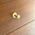 Refinished Mid-Century Modern Stanley Walnut Dresser Highboy Chest of Drawers With Original Brass Hardware For Sale - Image 6 of 12