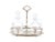Italian two bottle cruet stand. Cut crystal bottles, stoppers fit into round holders on stand when cruet in use. Paw feet....