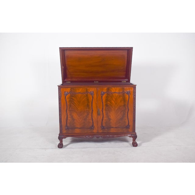 Antique English Sideboard with Bar For Sale - Image 5 of 18