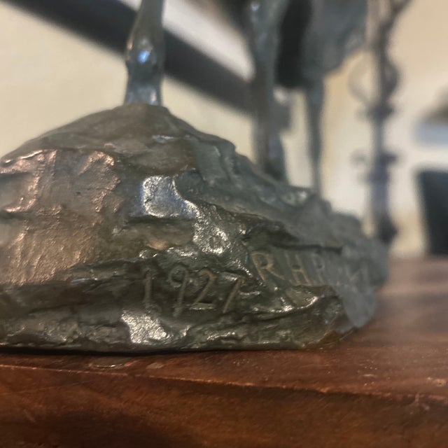 1920s Bronze Sculpture of a Kudu Antelope by Rh Rockwell For Sale - Image 4 of 11