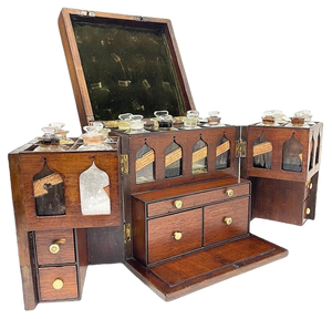 19th Century English Medicine Chest by Clay & Abraham, Liverpool
